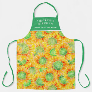 Yellow Sunflowers Apron