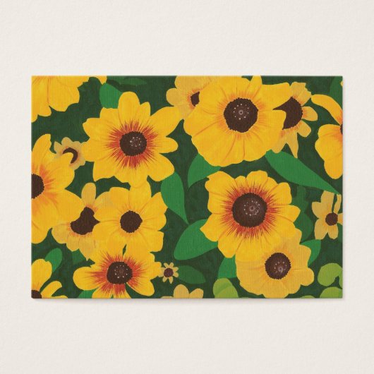 Yellow Sunflowers Artist Trading Card (Front)