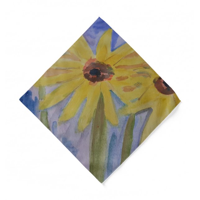 Yellow Sunflowers Bandana (Front)