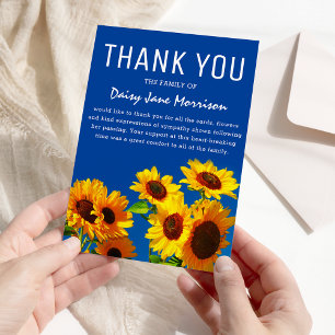 Yellow Sunflowers & Blue Skies Thank You Card