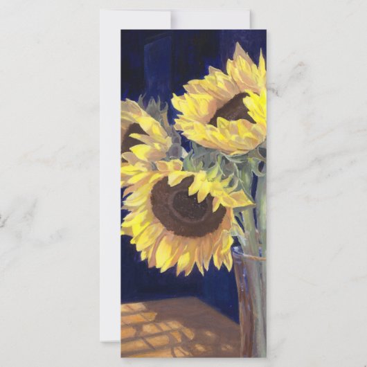 Yellow Sunflowers Bookmark (Back)