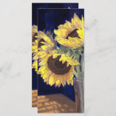 Yellow Sunflowers Bookmark (Front/Back)