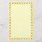 Yellow Sunflowers Border on Yellow Stationery