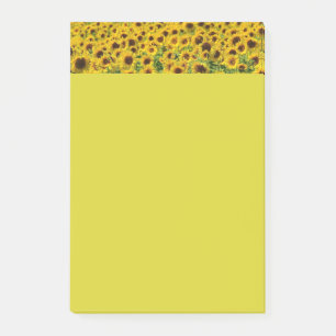 Yellow Sunflowers Botanical Floral Print Post-it Notes