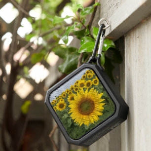 Yellow Sunflowers Botanical Photo Boho Bluetooth Speaker