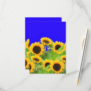 Yellow Sunflowers Card
