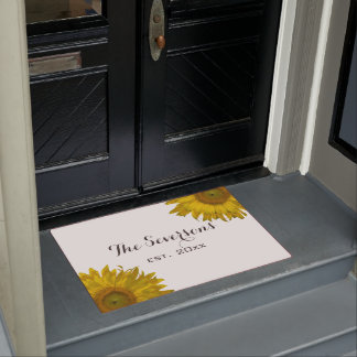 Yellow Sunflowers Doormat