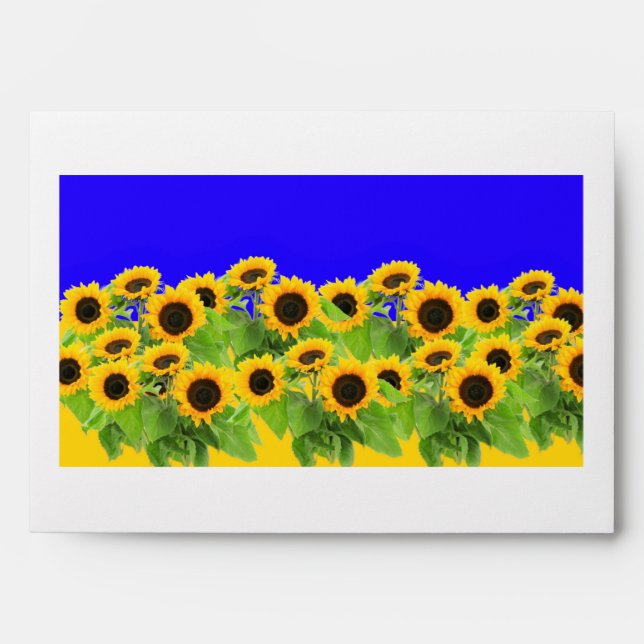 Yellow Sunflowers Envelopes (Front)