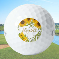 Yellow Sunflowers Floral custom ladies Callaway