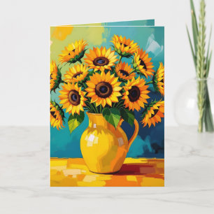 Yellow Sunflowers   Have a Beautiful Birthday Card