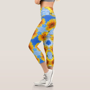 Yellow Sunflowers Leggings