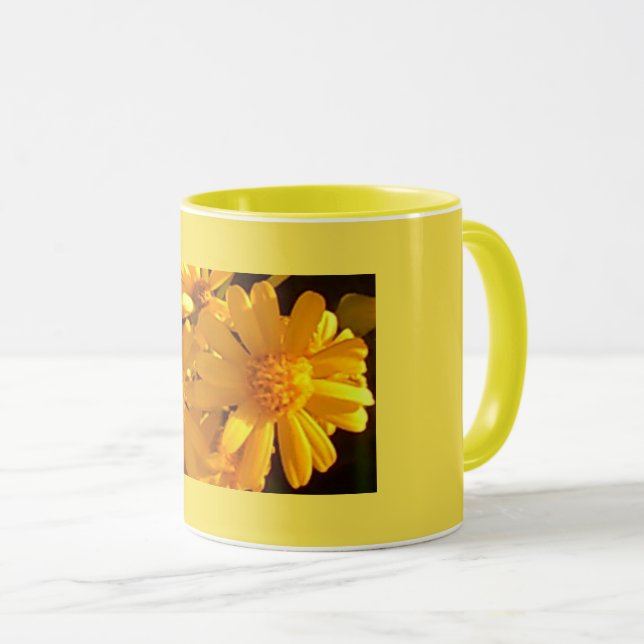 Yellow Sunflowers Morning Mug (Front Right)
