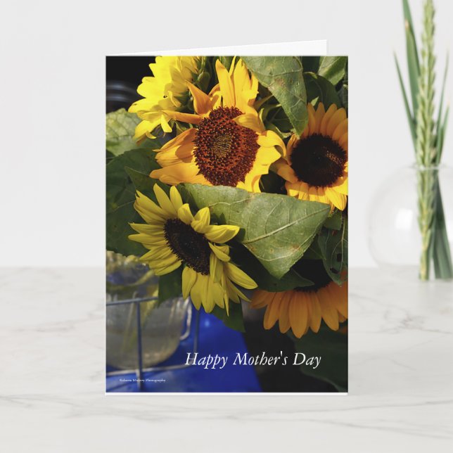 Yellow Sunflowers Mother's Day card (Front)