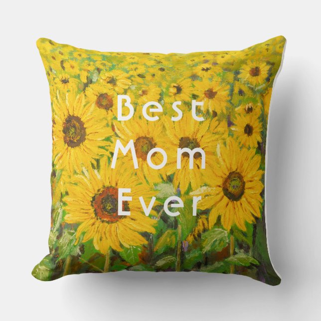 yellow sunflowers  Mother's Day pillow (Front)