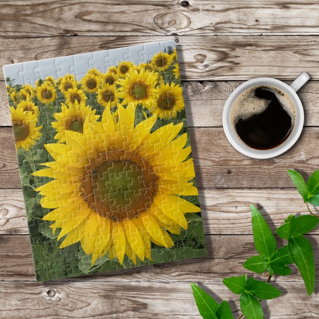 Yellow Sunflowers Nature Photo Jigsaw Puzzle (Creator Uploaded)