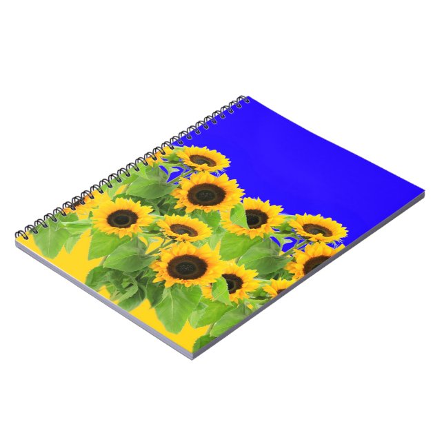 Yellow Sunflowers Notebook (Left Side)