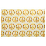 Yellow Sunflowers Peace Sign Custom Fabric