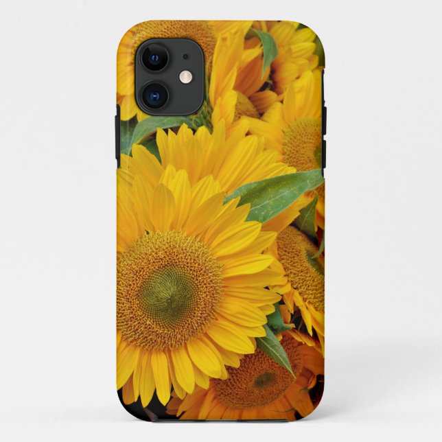 Yellow sunflowers print Case-Mate iPhone case (Back)