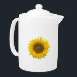 Yellow Sunflowers Rustic Country   Teapot<br><div class="desc">Rustic country teapot with a yellow sunflowers design. Great for adding a summer flavor to your kitchen accessories.</div>