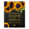 Yellow sunflowers rustic wood wedding welcome sign
