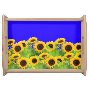 Yellow Sunflowers Serving Tray