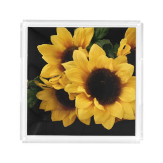 Yellow Sunflowers Serving Tray