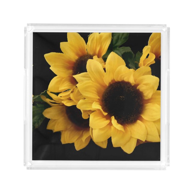 Yellow Sunflowers Serving Tray (Front)
