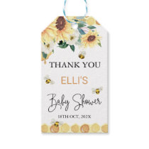 Yellow Sunflowers Sweet As Can Bee Baby Shower Inv Gift Tags