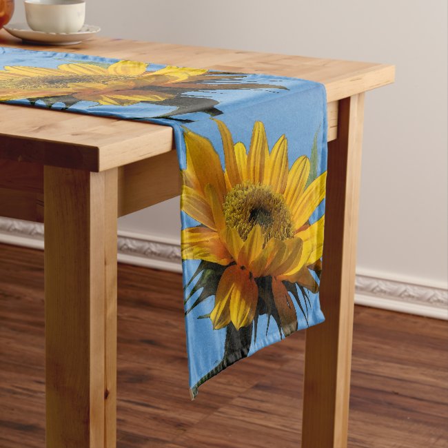 Yellow Sunflowers Table Runner