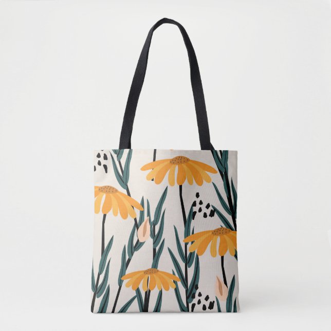 Yellow sunflowers tote bag (Front)