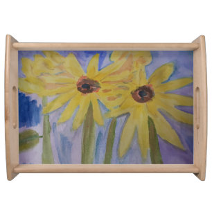 Yellow Sunflowers Tray