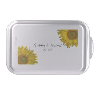 Yellow Sunflowers Wedding Cake Pan