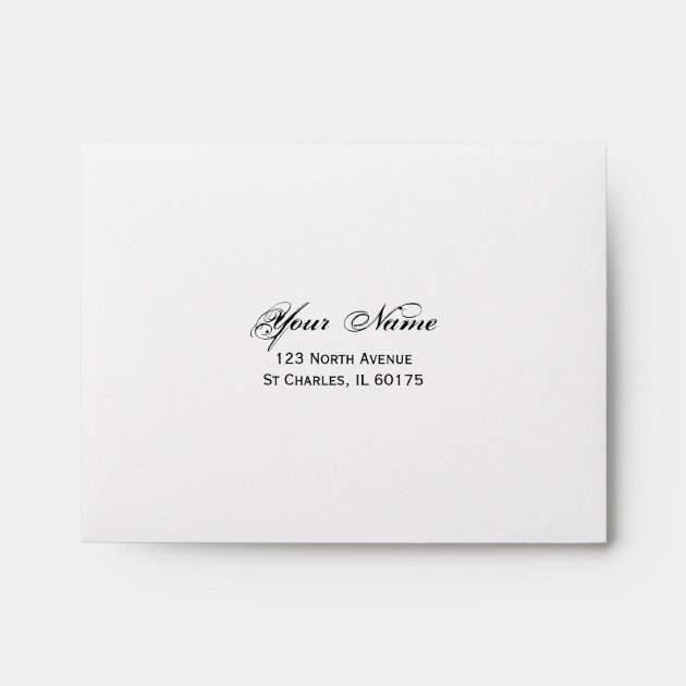 Yellow Sunflowers Wedding RSVP Response Card Envelope