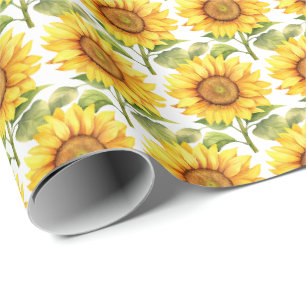 Yellow Sunflowers Wrapping Paper