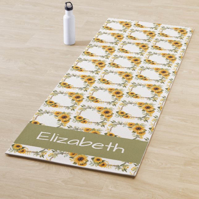 Yellow Sunflowers Yoga Mat (In Situ)