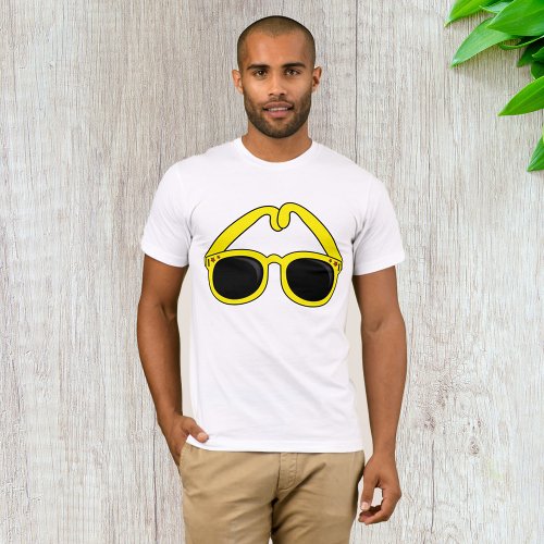 Yellow Sunglasses Sunnies Mens T_Shirt