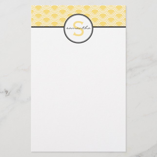 Yellow Sunrise Stationery (Front)