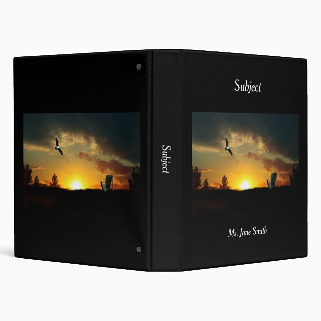 Yellow Sunset Grassy Meadow Binder II (Background)