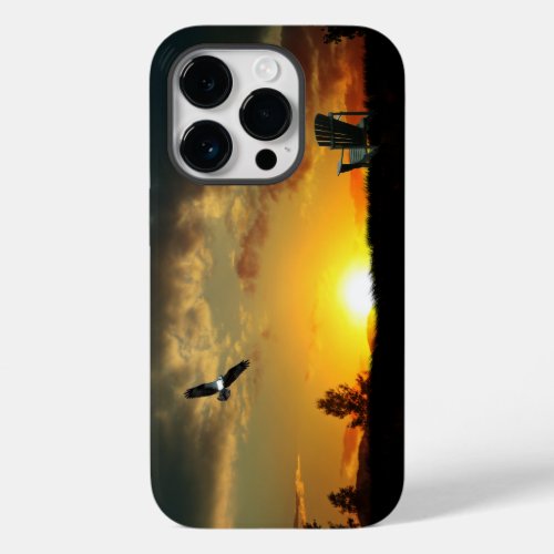 Yellow Sunset Grassy Meadow Cell Phone Case