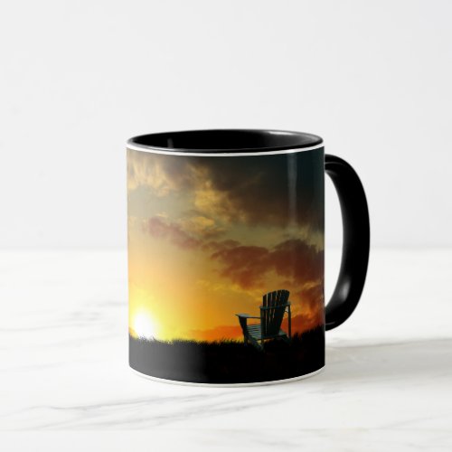 Yellow Sunset Grassy Meadow Coffee Mug
