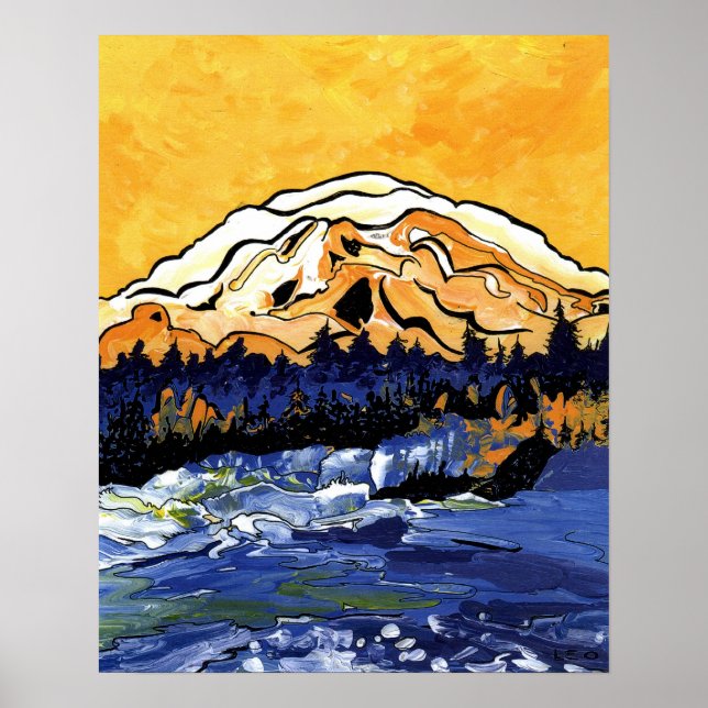 Yellow Sunset Poster (Front)