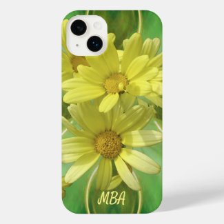 Yellow Sunshine Daisies Monogram