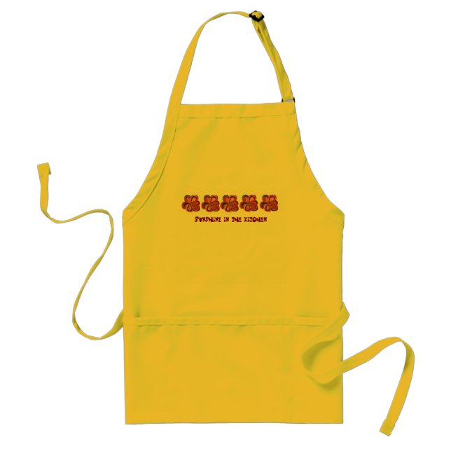 Yellow sunshine in the kitchen apron (Front)