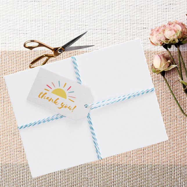 Yellow Sunshine thank you  Gift Tags (Creator Uploaded)