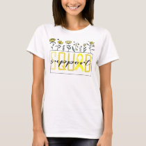 yellow support squad bone cancer awareness flower T-Shirt