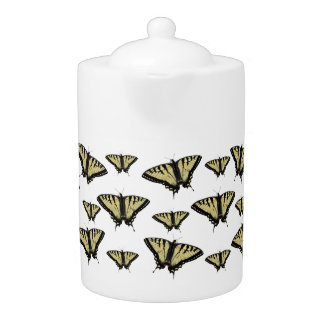 Yellow Swallow Tail Butterfly Teapot