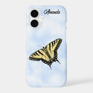 Yellow Swallowtail Butterfly Blue Sky Personalized iPhone 17 Case