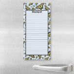 Yellow Swallowtail Butterfly Blue Sky Personalized Magnetic Notepad