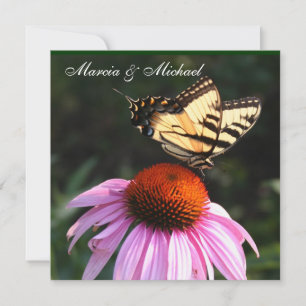 Yellow Swallowtail Butterfly invitation