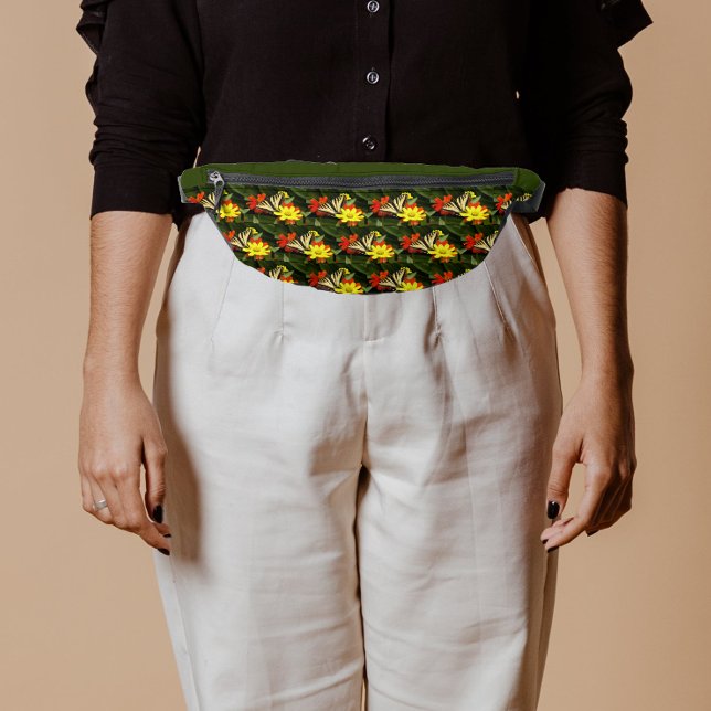 Yellow Swallowtail Butterfly on Flower Fanny Pack (In Situ)